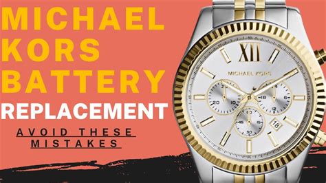 armbanduhr michael kors batterie wechseln|Michael Kors watch battery replacement.